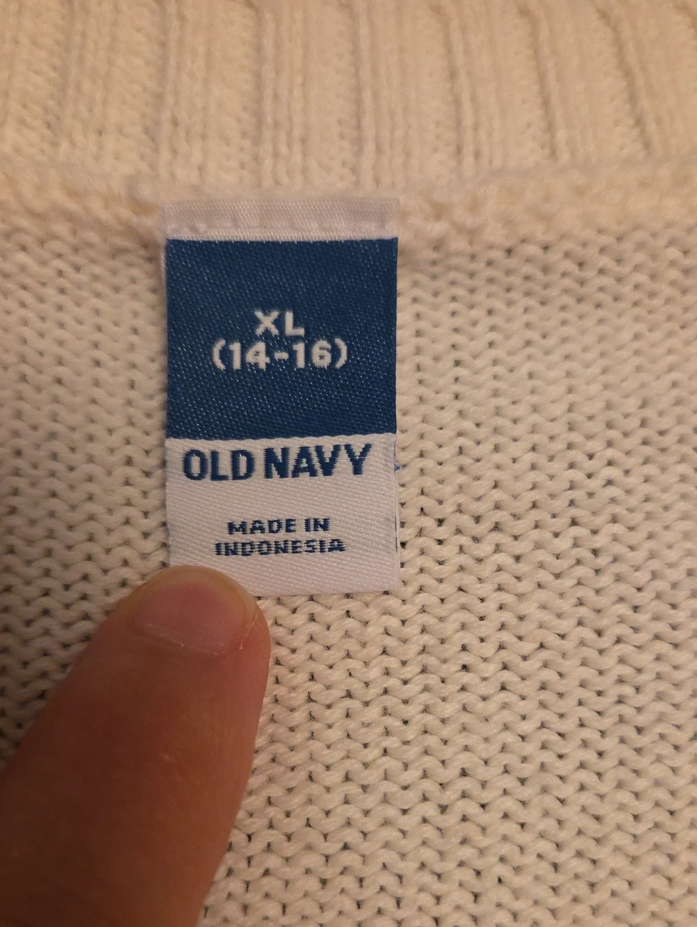Old Navy Girls XL 14-16 Strawberry Cardigan 100% Cotton Cropped Sweater